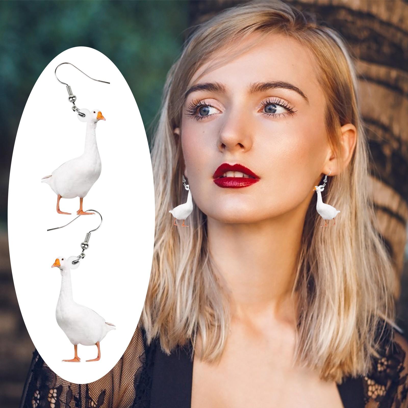 Серьги креативного моделирования, забавные акриловые серьги с индивидуальным дизайном